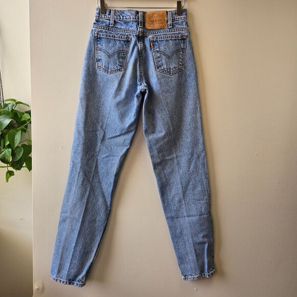 Vintage Levis 550 90's Orange Tab Relaxed Fit Tapered Leg Jeans W26 L32 - Picture 2 of 11